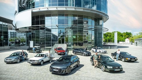 Der neue Audi A6 trifft seine Vorfahren