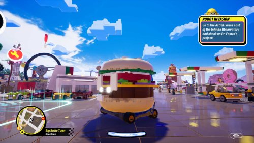 Test de Lego 2K Drive : le rêve de piloter un cheeseburger !