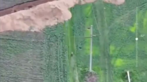 A Russian Soldier Tried Jumping a Ravine with a Motorcycle, It Didn't Go Well