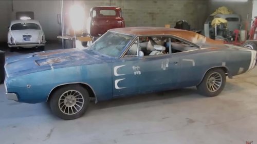 Big barn find reveals numbers-matching Dodge Charger under decades of dirt