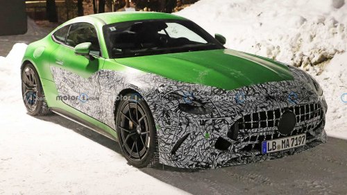 New Mercedes-AMG GT Coupe Spied With Rear Seats And Charging Port
