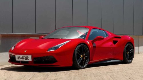 Ferrari 488 mit H&R-Sportfedern: La bella macchina rossa
