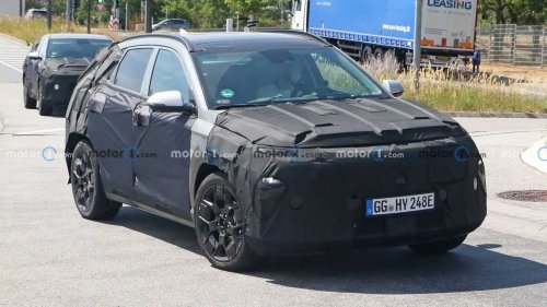 Next-Gen Hyundai Kona Electric Spied Trying To Hide Its Charge Port