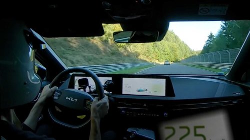 Kia EV6 GT silently sets Nurburgring ablaze in onboard hot lap video