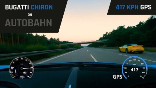La Bugatti Chiron à 414 km/h sur autoroute comme si vous y étiez