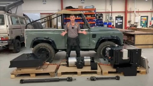 This Tesla-based EV swap kit is specially made for Land Rover Defenders