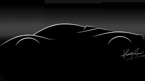 Pagani C10 hypercar teaser reveals shape, will debut on September 12