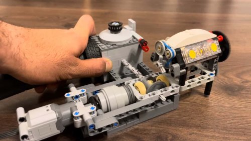 Listening to the Whistle of This Turbocharged Lego V-6 Is Endlessly Satisfying