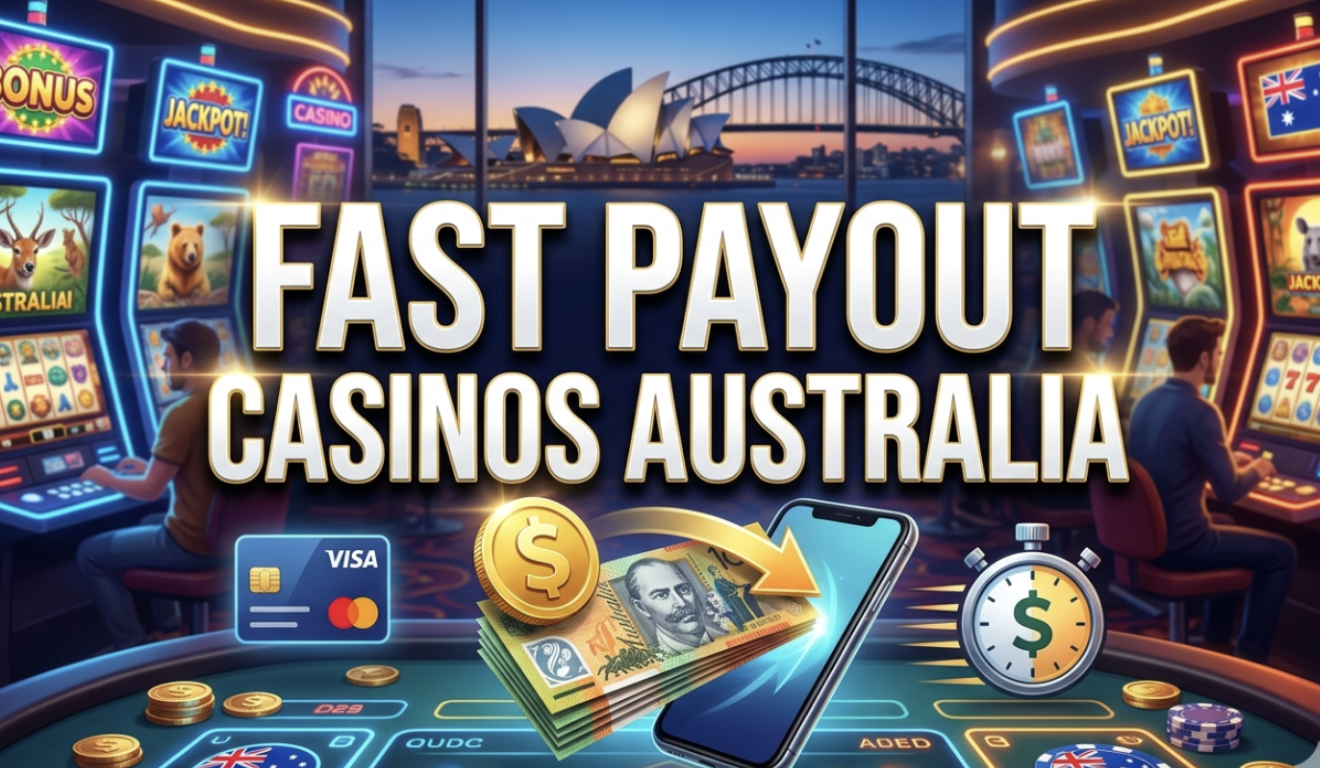 Fast Payout Casinos Australia 2026 – 5 Best Online Casinos with Instant AUD Withdrawals & Real Money Pokies