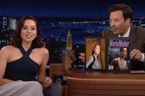 Aubrey Plaza Tells Jimmy Fallon Edgar Wright Thought She Was the New Tomb Reader — Because of Our Latest Cover
