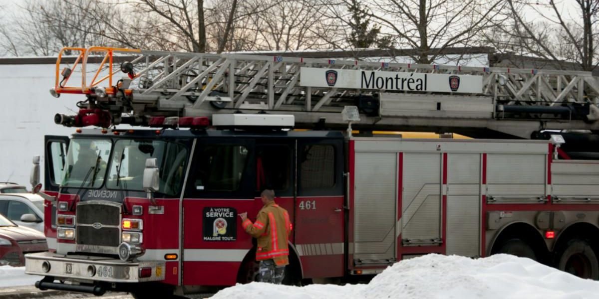 A Montreal Fire On Sunday Destroyed Seven Families' Homes