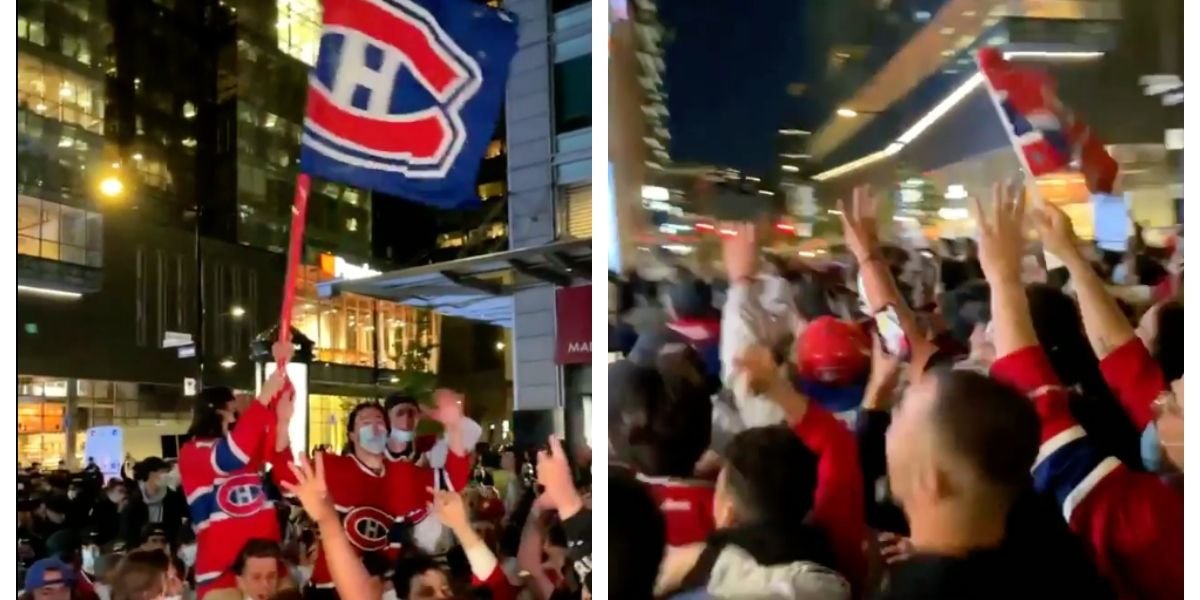 Here's What Montreal Looked Like After The Habs Beat The Leafs In Game 7 On Monday (VIDEO)