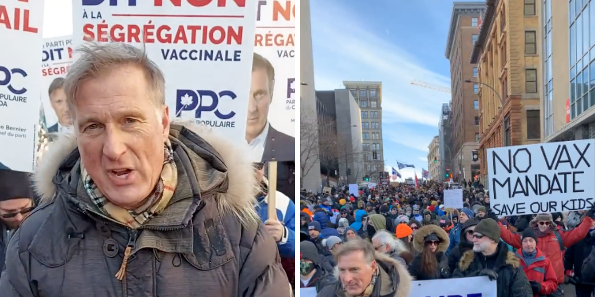 A Huge Protest For 'Rights And Freedoms' Is Happening In Montreal Right Now (VIDEOS)