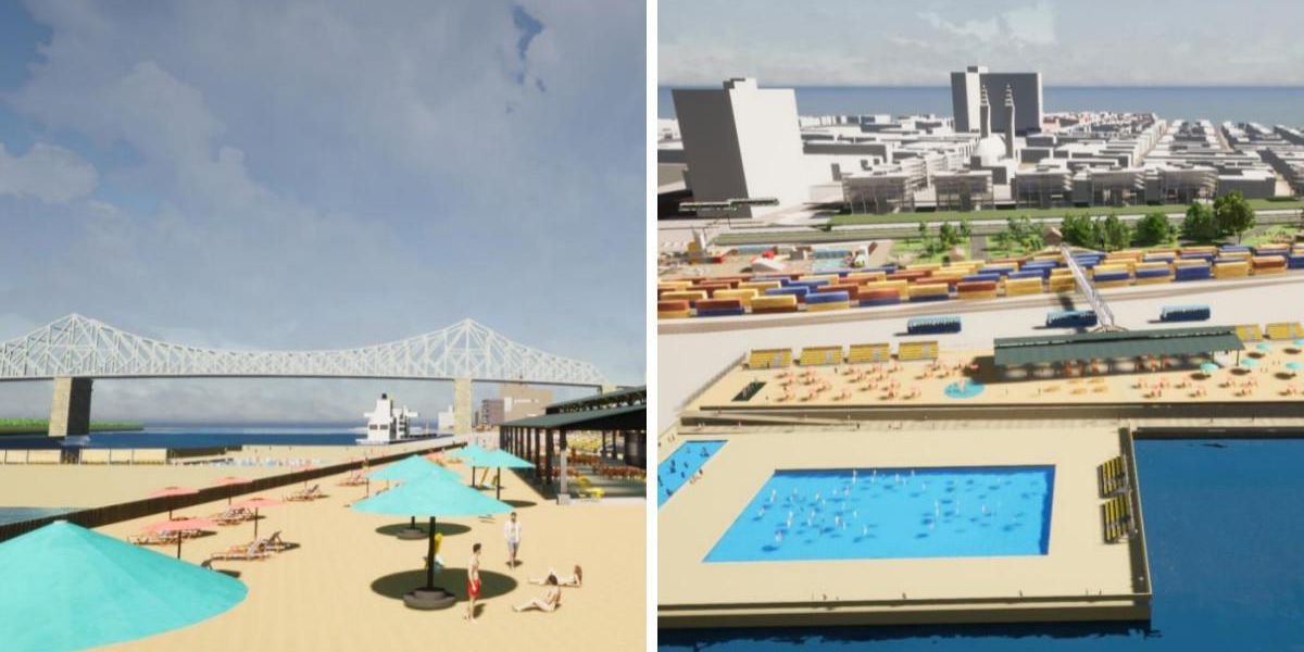 A Massive New Beach Near Downtown Montreal Is Part Of A New Proposal (VIDEO)