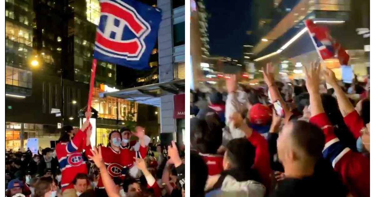 Here's What Montreal Looked Like After The Habs Beat The Leafs On Monday (VIDEO)