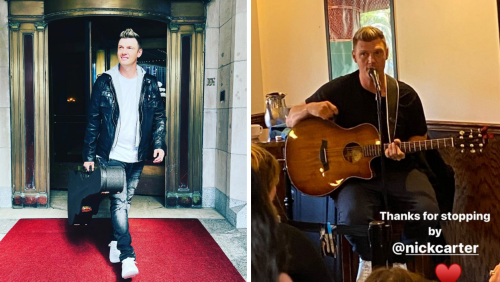 Nick Carter From The Backstreet Boy Performed At A Montreal Pub