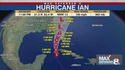 Hurricane Ian gains strength, Tampa Bay still in cone of uncertainty ...