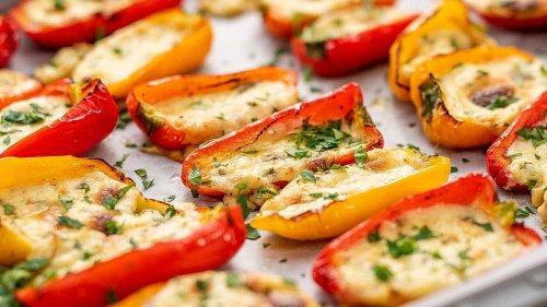 Keto Stuffed Mini Peppers - Easy Cheesy Appetizer Recipe