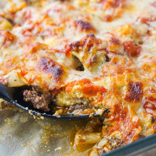 Keto Ground Beef Casserole - easy low carb comfort food!