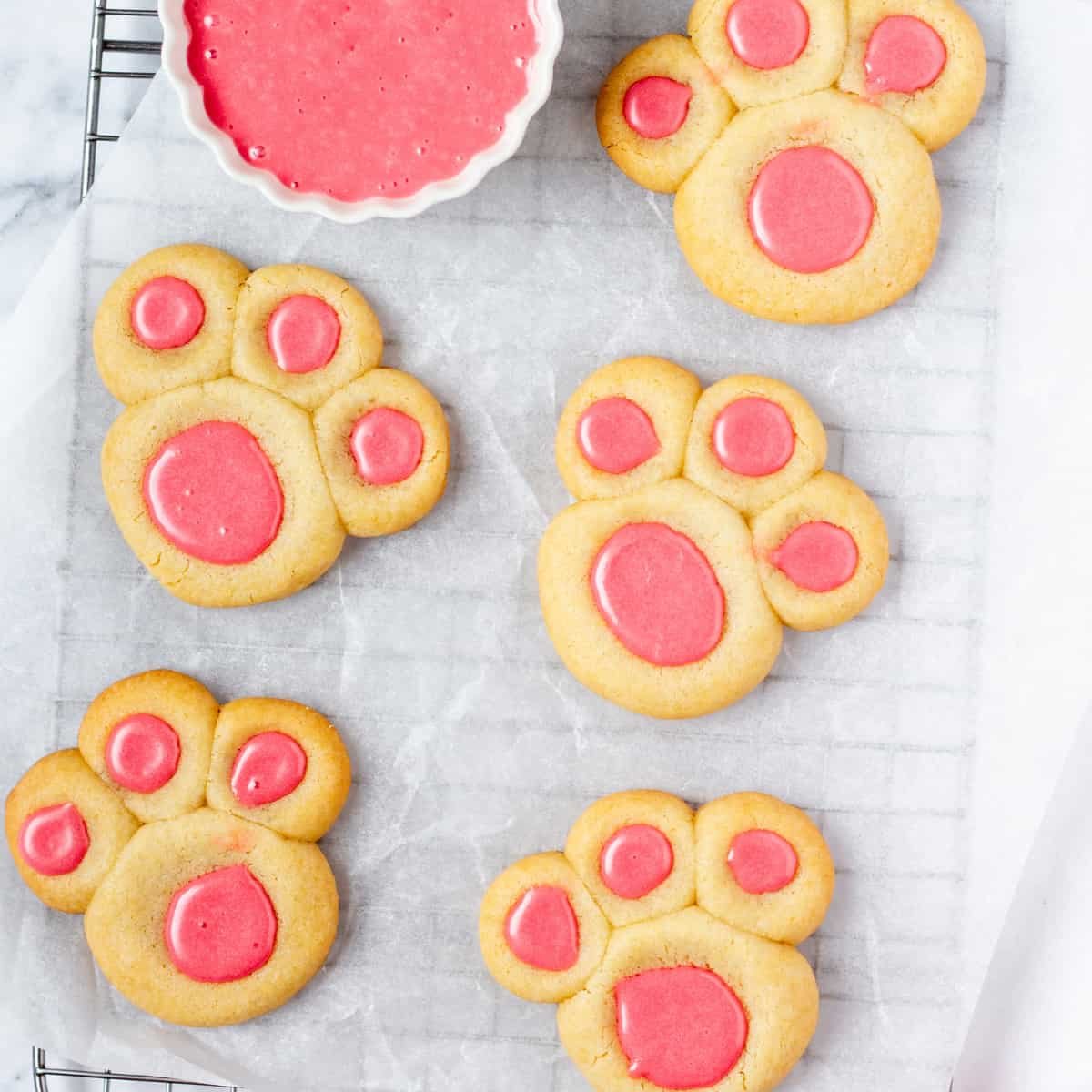 Bunny Paw Cookies