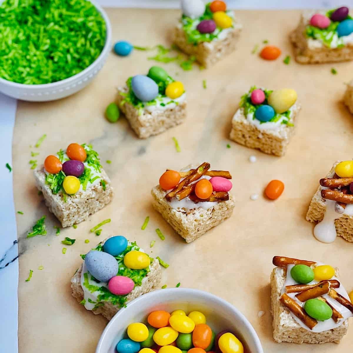 Mini Egg Rice Krispie Squares