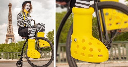 Crocs Reimagines Viral Big Red Boots as Tall Yellow Clogs | Flipboard