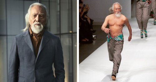87-Year-Old "China's Hottest Grandpa" Stuns the World by Walking the Runway Shirtless