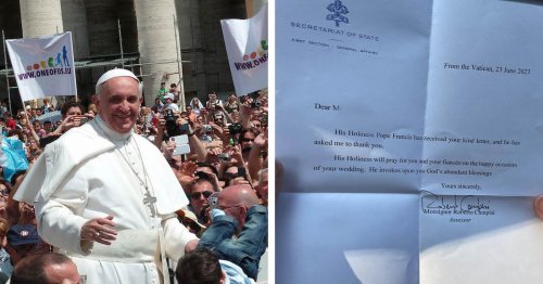 Couple Invited Pope Francis to Their Wedding and Actually Received a Response