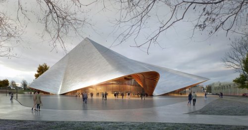 BIG Drapes an Undulating “Veil” Over Kosovo’s Ballet and Opera Theater