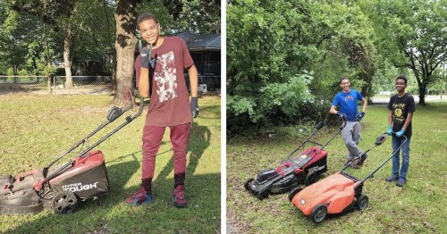 Teen Starts His Own Lawn Care Business To Help Cover the Cost of His Adoption