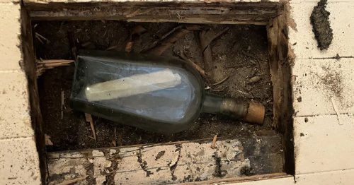 135-Year-Old Message in a Bottle Accidentally Discovered Under Floorboards by a Plumber in Scotland