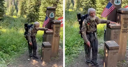 71-Year-Old Hiker Breaks Into Song Upon Completing Grueling 2,653-Mile Trail