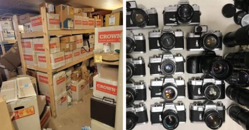 Couple Discovers a Trove of 2,000 Vintage Cameras in Abandoned Storage Unit
