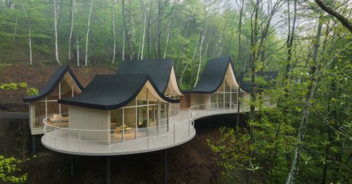 Enchanting Japanese Forest Cottages Unite Families in One ‘Hand-In-Hand House’