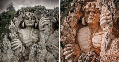 New Tourist Attraction in Peru Features Sculptures of Ancient Andean Gods Carved Into a Mountain