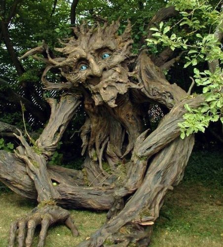 Artist Reincarnates Recently Deceased Father Into Tree Troll