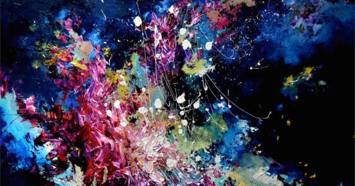 Artist with Synesthesia Paints Music as Gorgeous Splashes of Color