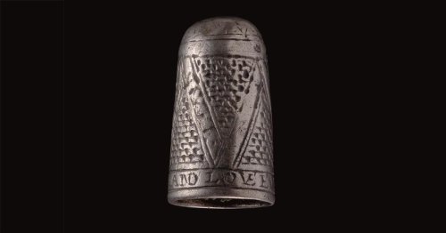 17th-Century Silver Thimble With Romantic Inscription Is Discovered in Wales