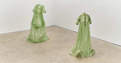 Artist Creates Victorian Fiberglass Gowns That Are Hauntingly Empty and Rigid