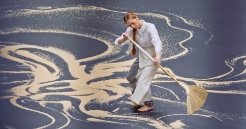 Site-Specific Performance Explores Sacred Spaces Through Rice, Dance, and Sweeping