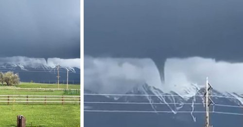 Rare Footage of a Tornado Forming Over a Mountain in Montana | Flipboard