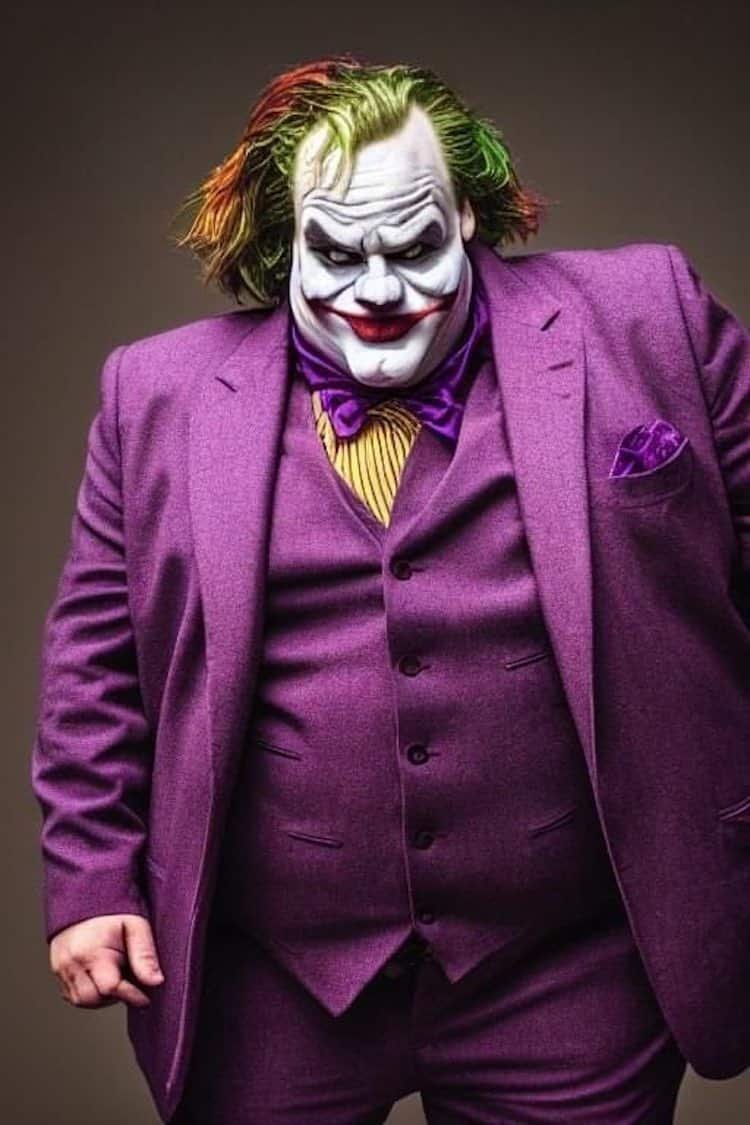AI-Generated Art Reimagines Chris Farley as the Joker From Batman |  Flipboard