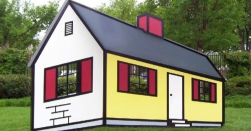 Roy Lichtenstein's House Sculptures Are Mind-Bending Optical Illusions in Real Life