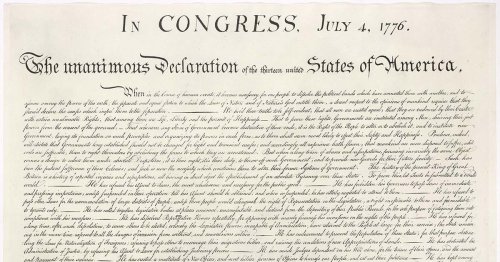 Perfectly Preserved Declaration of Independence Found Under a $4 Painting