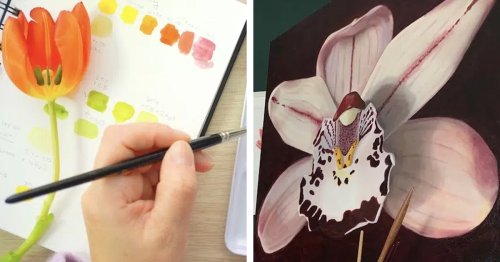 Artist Shares Secrets To Creating Vibrant and Realistic Botanical Paintings of Flowers [Interview]