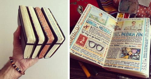 What It Looks Like Inside the Handmade Sketchbooks of a Well-Traveled Artist