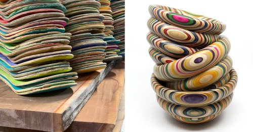 Discarded Skateboards Are Given New Life as Colorful Creative Products
