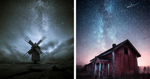 Photographer Shares Tranquil Celestial Moments Under Finnish Night Skies