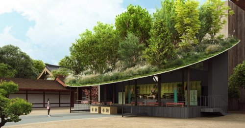 Lush Roof at Japan’s Dazaifu Tenmangu Is Inspired by the Legend of the “Flying Plum Tree”