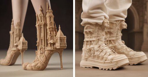 AI Reimagines Gorgeous Architecture as Fabulous Footwear and Streetwear